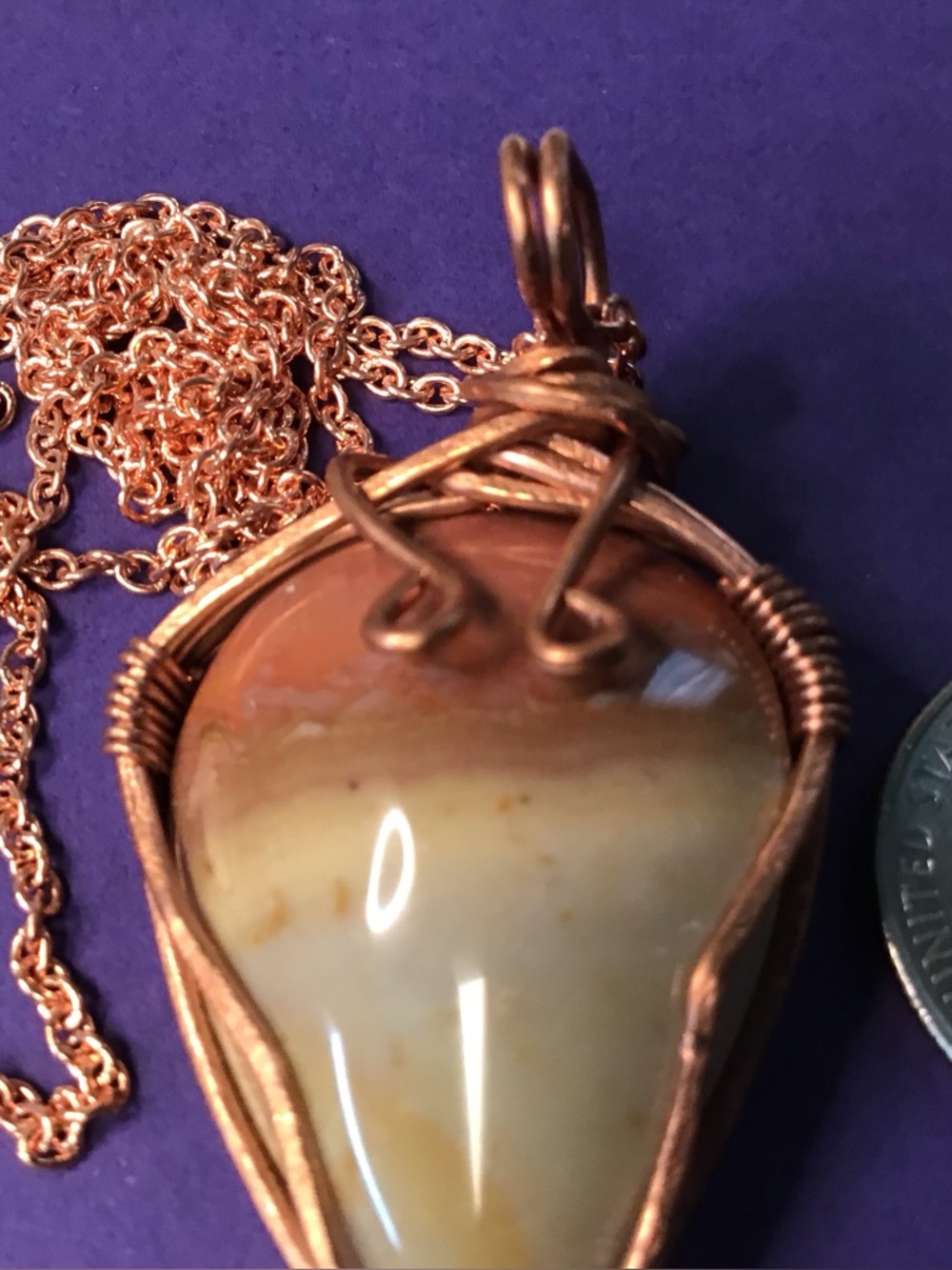 Copper Wrapped AZ Agate